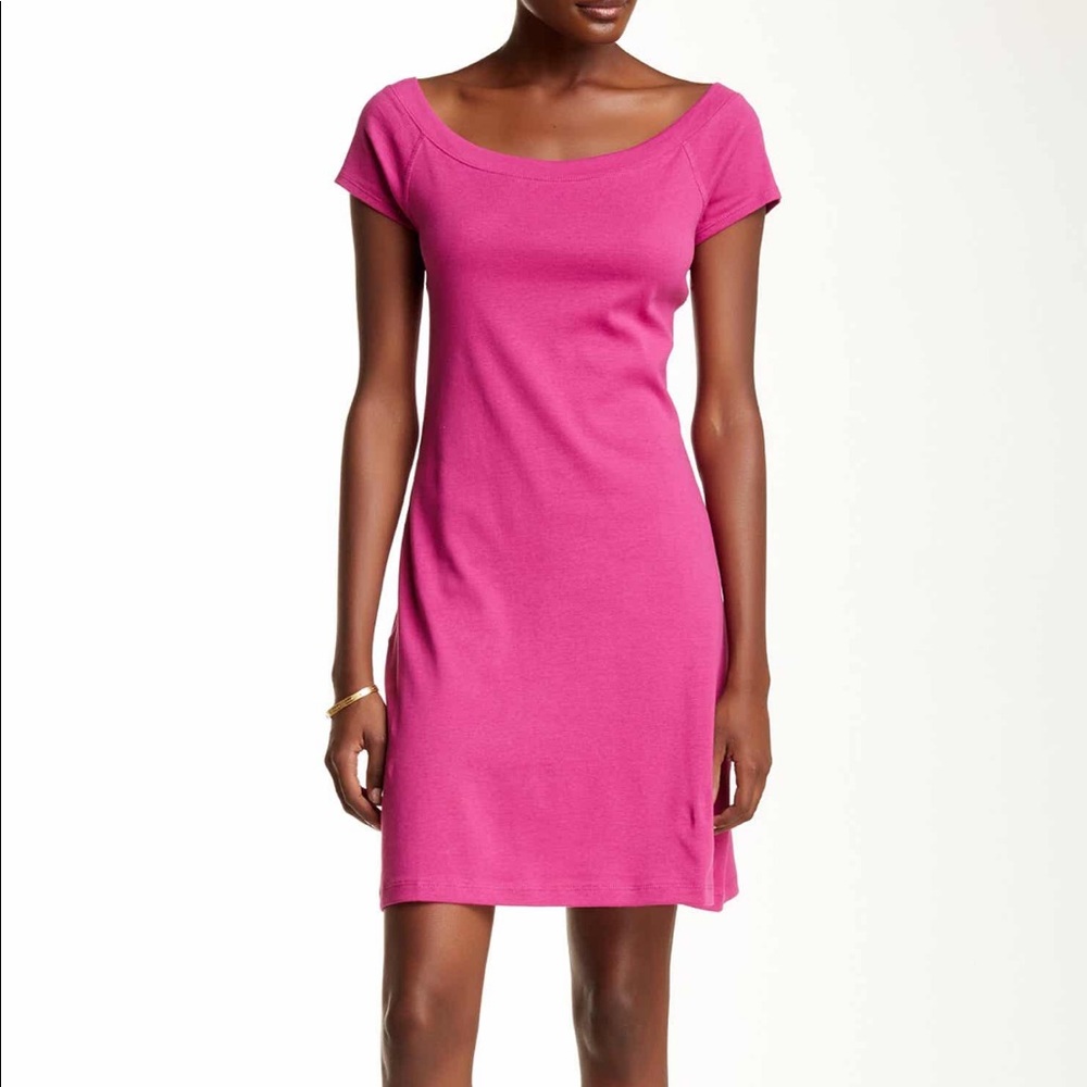 Pink Ragland shirt dress